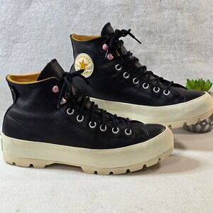 Converse Chuck Taylor All Star Lugged High-Top GORE-TEX Leather Shoe Womens 10.5